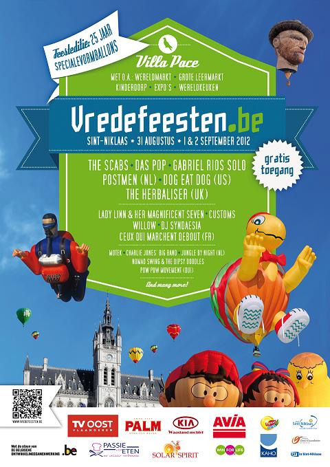 Bekijk de affice van de Vredefeesten 2012